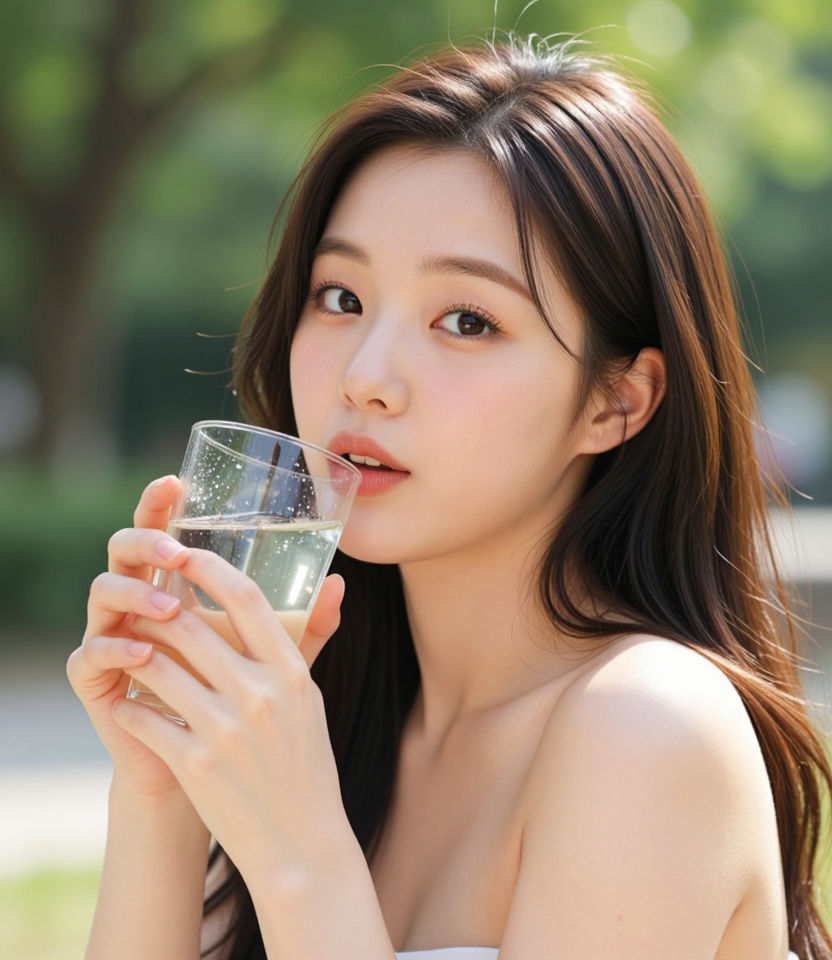 여름날의 청량한 미소